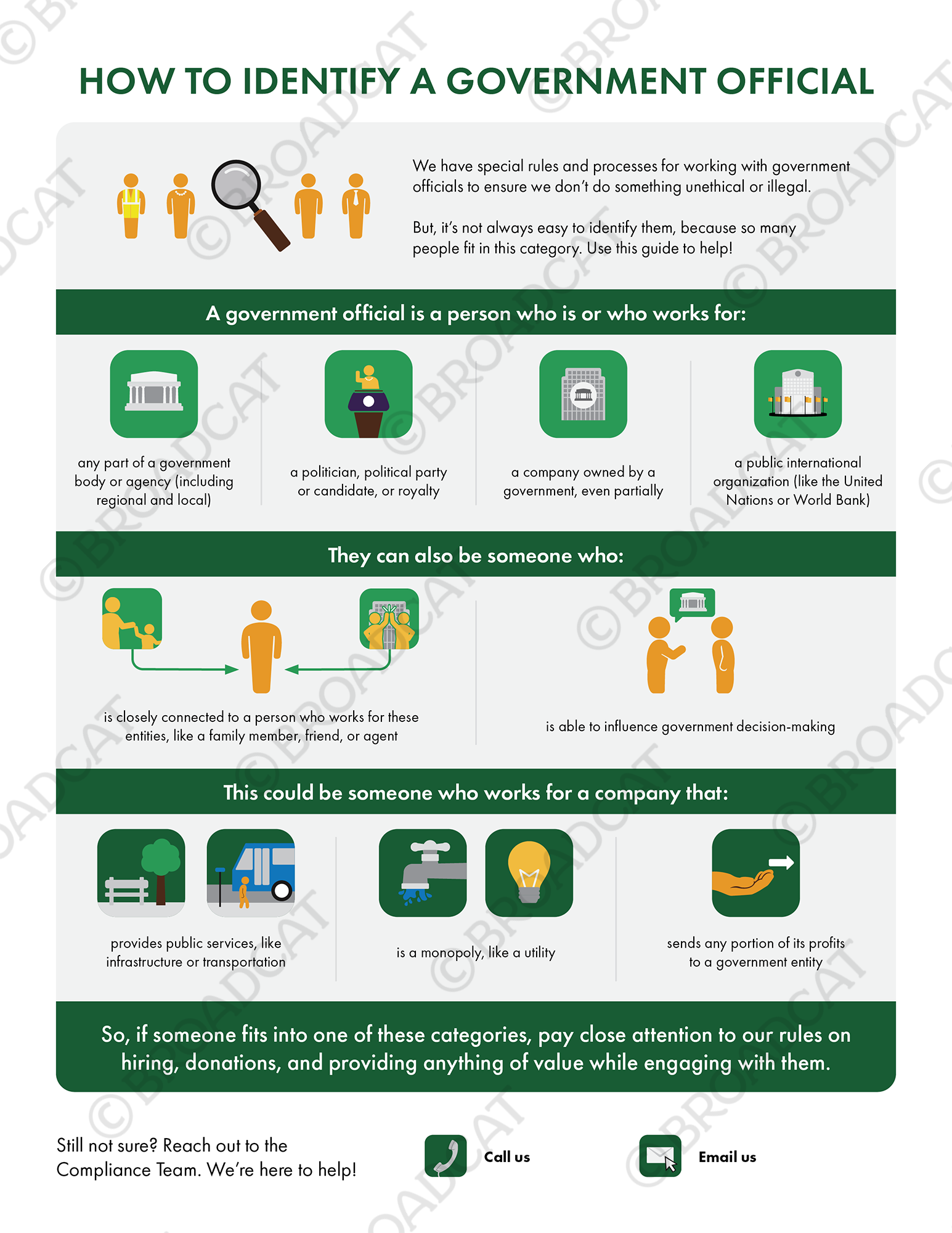 How to identify a government official