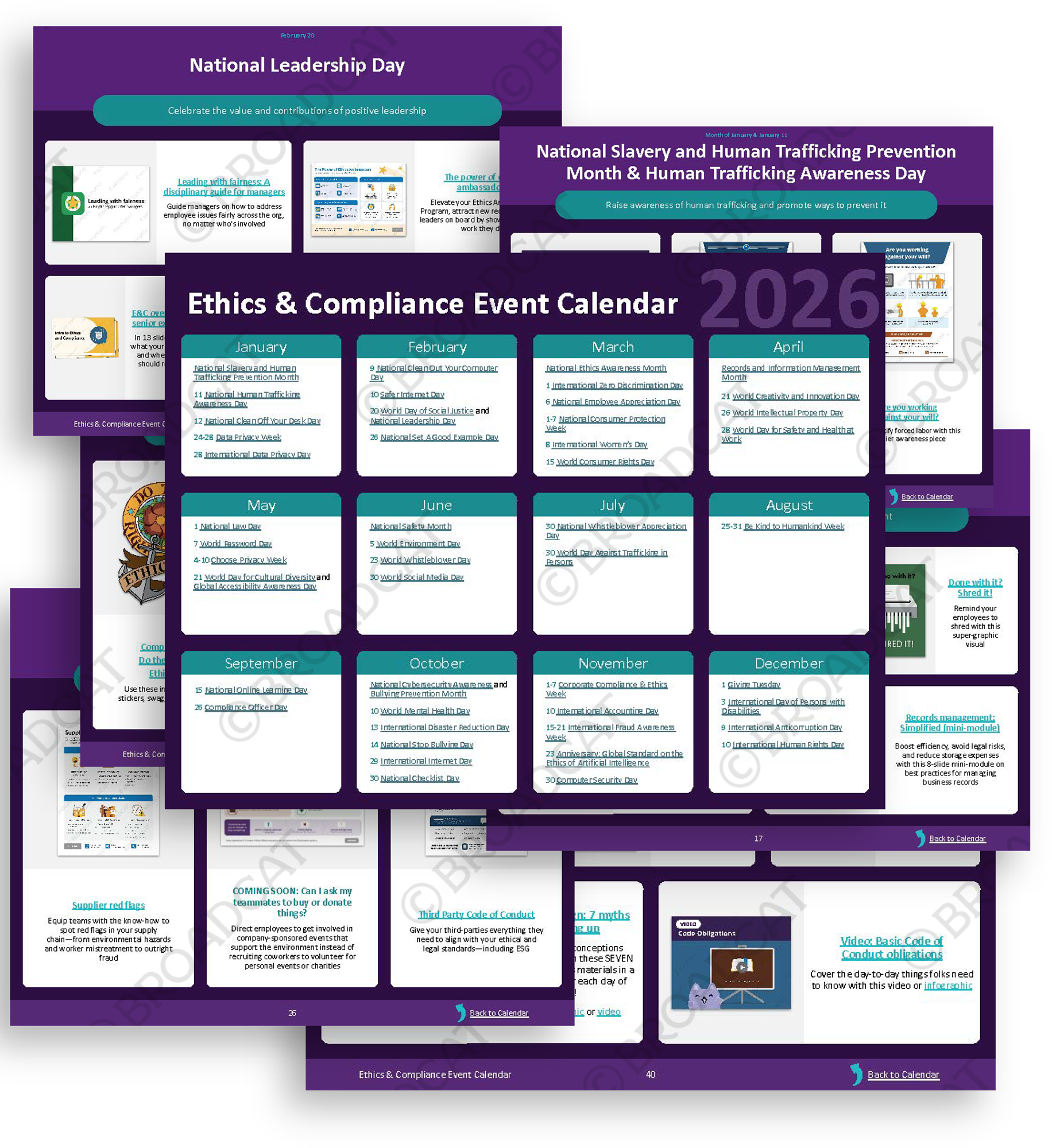 Ethics & Compliance Events Calendar