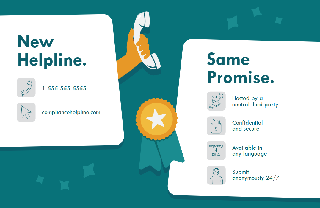 New Helpline. Same Promise. - horizontal (line art version)