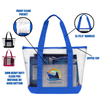 Clear Zipper Beach Tote