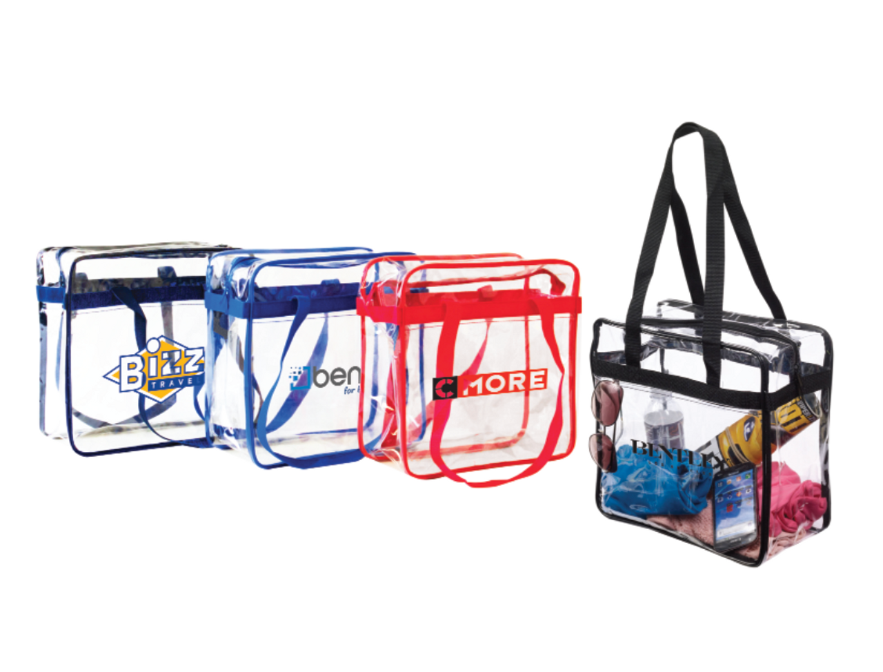 Promotional Clear Vinyl Stadium Compliant Tote Bag