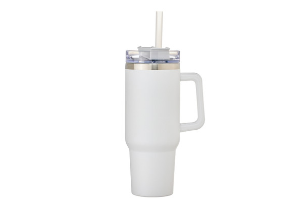 Tampa 40oz Double wall SS vacuum Mug & Straw with Twist Closure