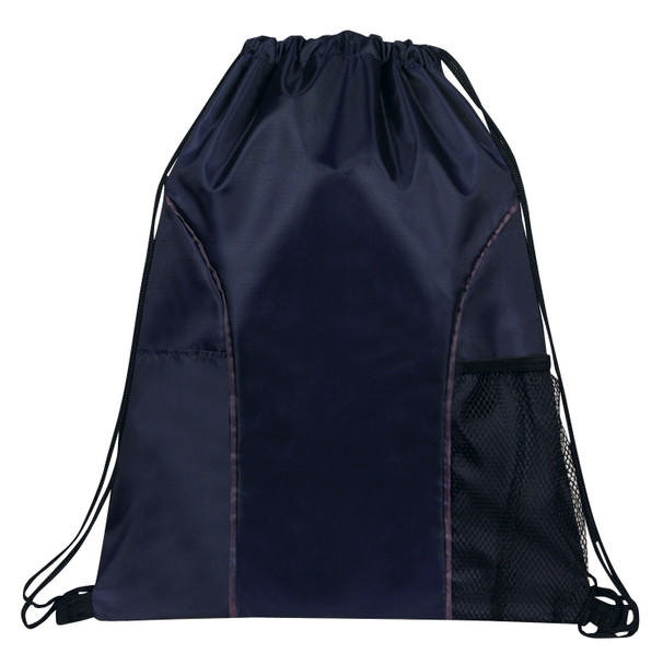 Dual Pocket Drawstring Backpack