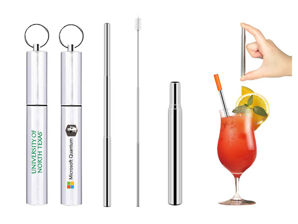 Collapsible Stainless Straw with Travel Case