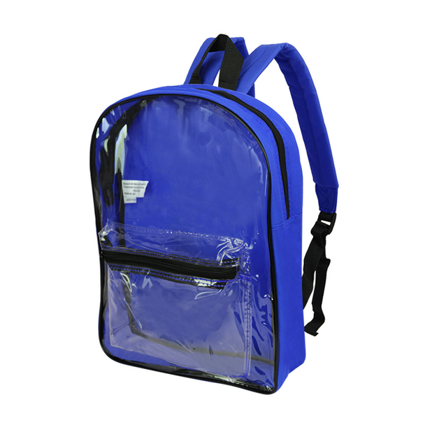 Colored Clear Backpack