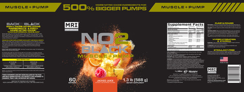 MRI Performance NO2 Black Jacked Juice Label MRI Performance NO2 Black Jacked Juice Label
