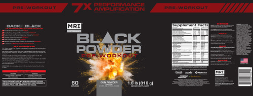 MRI Performance Black Powder Fruit Fuse Label MRI Performance Black Powder Fruit Fuse Label