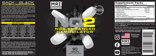 NO2 Pills 90 Count Label NO2 Pills 90 Count Label