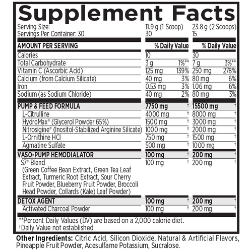 MRI Performance NO2 Black Black Razzy Ripped Supp Panel MRI Performance NO2 Black Black Razzy Ripped Supp Panel