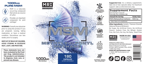 MSM label MSM label