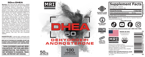 MRI® Performance DHEA Label MRI® Performance DHEA Label