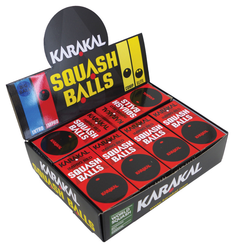 Karakal Red Dot Squash Balls 12 Pack