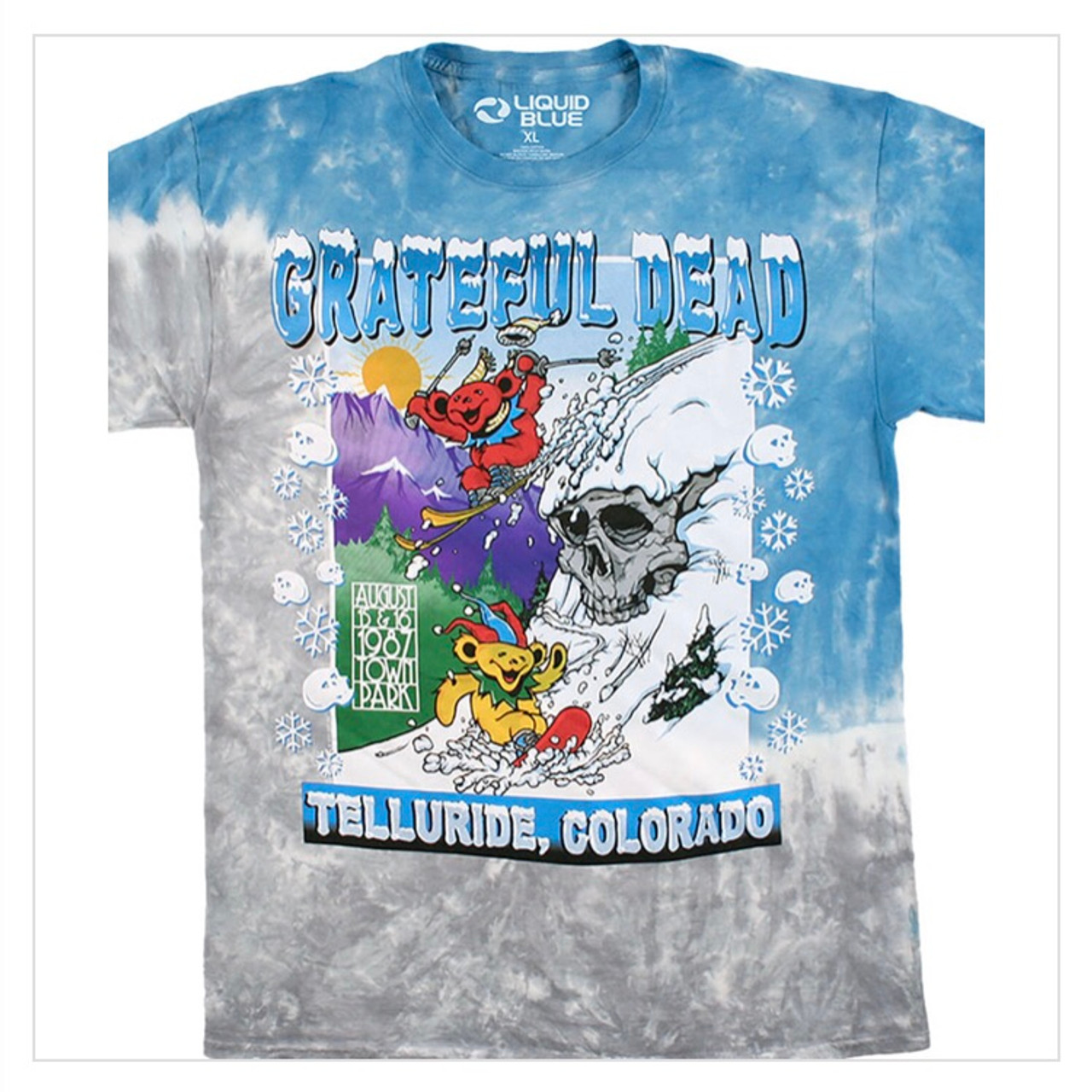 Telluride, CO Grateful Dead T-Shirt - Many Clouds Smoke Shop