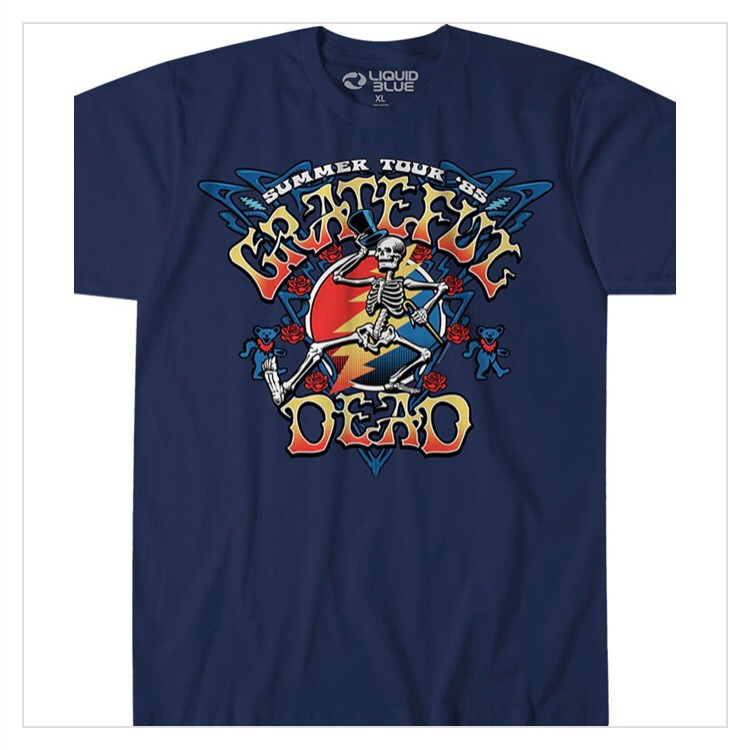 Summer Tour 85' Grateful Dead T-Shirt - Many Clouds Smoke Shop