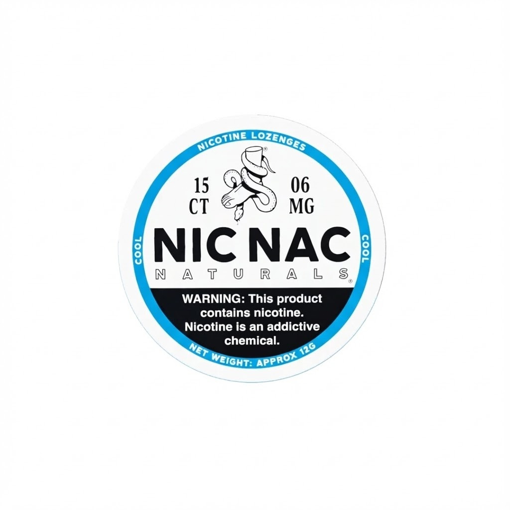 Nic Nac Naturals Mint Lozenges | Cool Peppermint 3mg & 6mg