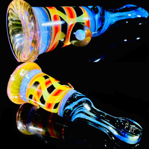Big Z glass Space Chillum with opal 