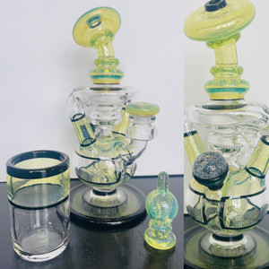 Ery Glass - Puffco Peak Glass Attachment - Double Uptake Recycler