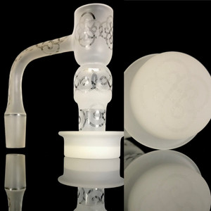Eternal Quartz Terp Gaurd Slurper XL Fully Blasted w/Opaque Belt and Bottom 14mm 90degree