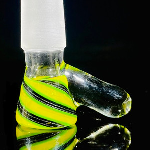 Wag 4-hole flower slide Yellow/black line