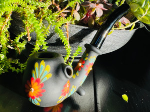 Saritaglass SandBlasted Flower Sherlock #1