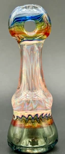 Cowboy glass Faceted Chillum #7