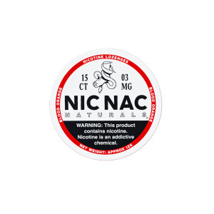 Nic Nac Naturals Blood Orange 3mg Can - Smooth Non-Tobacco Nicotine Lozenge - Biodegradable Packaging
