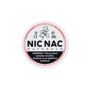 Nic Nac Naturals Grapefruit 3mg lozenge - zesty pink grapefruit nicotine - biodegradable can