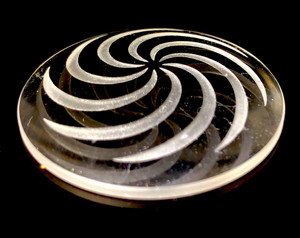 Dnail Carved Channel Lens Spinner Cap Ratti
