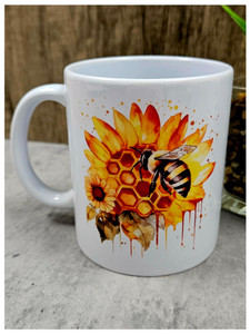 Sunflower Bee Mug