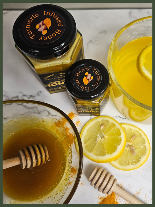 UK Wildflower Honey infused with Turmeric.