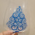 Christmas Tree Glittered Wine Glass