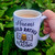 Bee Reading mug can be personalised
