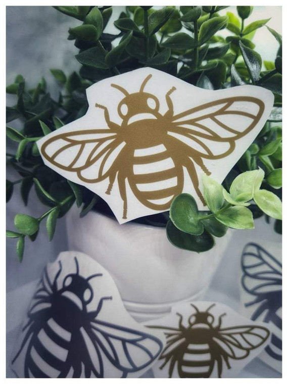 Bee Vinyl Decal, Made To Order Choice Of Colours