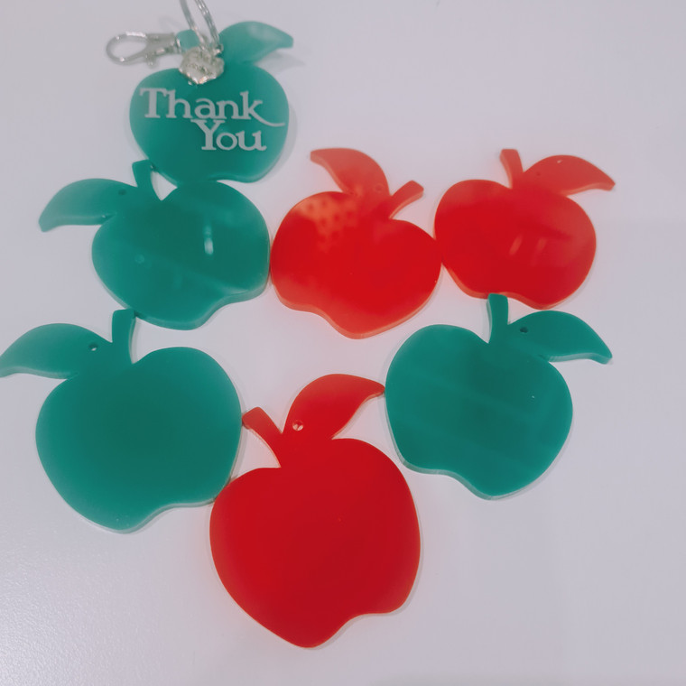 Apple shaped Keyring