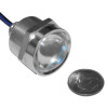 Letric Lighting Royal Flush LED 1in Stl/White/Amber - LLC-RFPB-WAS Photo - Primary