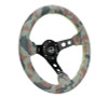NRG Reinforced Steering Wheel (320mm) Sport/Suede Steering Wheel w/ Camo Pattern & Green Stiching - RST-012S-CAMO User 1