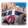 Turn Offroad 21-26 Ford Bronco Hard Top (4 Door) White/Badge Delete & Black Foam Headliner - HTBR-M4WBDHL01 Photo - Close Up