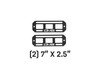 DV8 Offroad Universal Molle Panels - 7In x 2.5In PAIR - UNMP-01 Photo - out of package