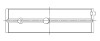 Alfa Romeo JTS V6 319Scc Race Series Main Bearing Set - STD Size - 4M2273H-STD Technical Drawing