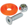 Countersunk Bolt Kit Fluorescent Orange 50pk