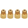 Adapter Fittings 1/8 NPT to 1/4 Line 4pk