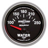 Autometer Sport-Comp II 52mm 100-250 F Short Sweep Electronic Water Temperature Gauge - 3637