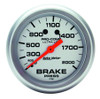 AutoMeter Gauge Brake Pressure 2-5/8in. 2000PSI Mechanical Ultra-Lite - 4426