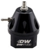 DeatschWerks DWR1000 Adjustable Fuel Pressure Regulator - Black - 6-1000-FRB