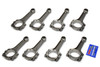 Eagle Pontiac 400-455 6.625in 5140 Steel 7/16in ARP 8740 BOLTS I-Beam Connecting Rods - Set of 8 - SIR6625PP