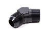 45 Deg Adapter Fitting #10  x 3/8 MPT Black