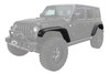 Bushwacker 2018+ Jeep Wrangler (JL) Unlimited Flat Style Flares 4pc - Black - 10923-07 Bushwacker 2018+ Jeep Wrangler (JL) Unlimited Flat Style Flares 4pc - Black - 10923-07