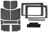 Jeep JL 4 DR 18-   Headl iner Kit Gray Leather L