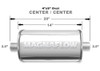 Stainless Muffler 2.5in Center In/Out