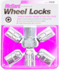 McGard Wheel Lock Nut Set - 5pk. (Cone Seat) 1/2-20 / 3/4 &13/16 Dual Hex / 1.46in. Length - Chrome - 24538